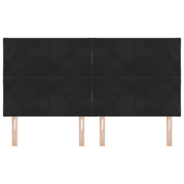 LED huvuddyna Svart 180 cm Sammet