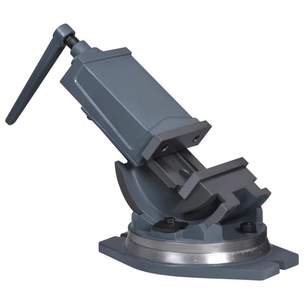 Vinklingsbart skruvstycke 2 axlar 160 mm