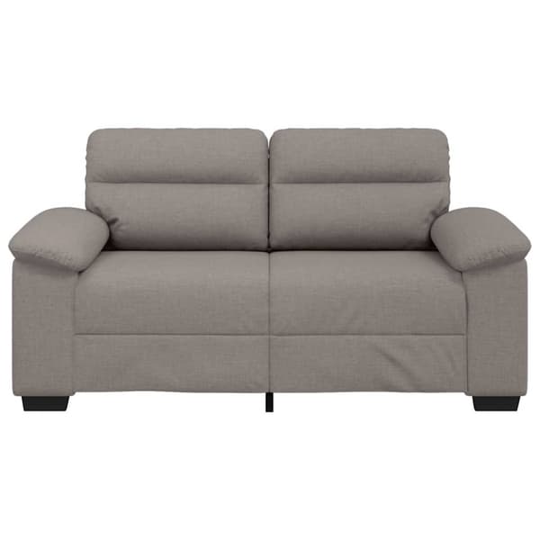 2-sitssoffa taupe 160x81x84 cm tyg