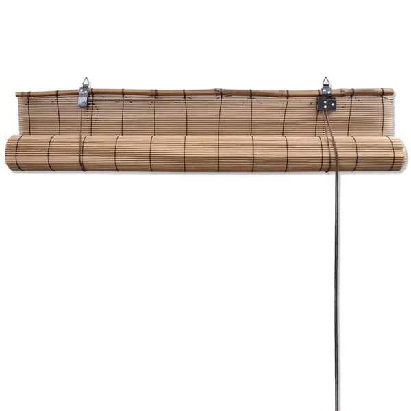 Rullgardin bambu 2 st 150 x 220 cm brun