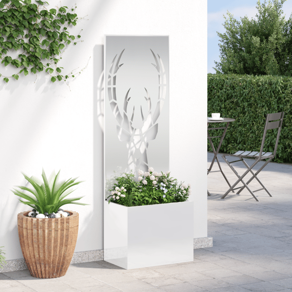 Trädgårds integritetsskärm Silver 50 x 150 cm Galvaniserat stål