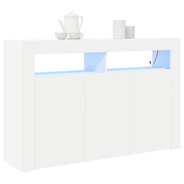 Sideboard Vit 116 x 30 x 75 cm Konstruerat trä