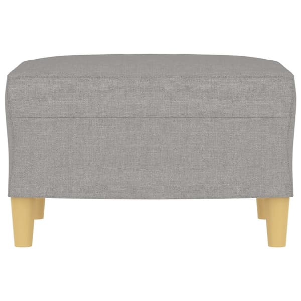 Fotpall Ljusgrå 60x50x41 cm tyg
