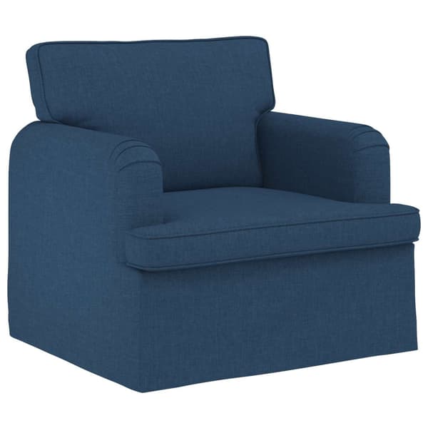 Soffset 2 pcs Blå 144 x 80 x 85 cm tyg