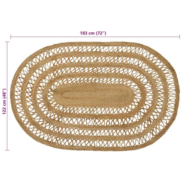 Matta Brun 122 x 183 cm Jute