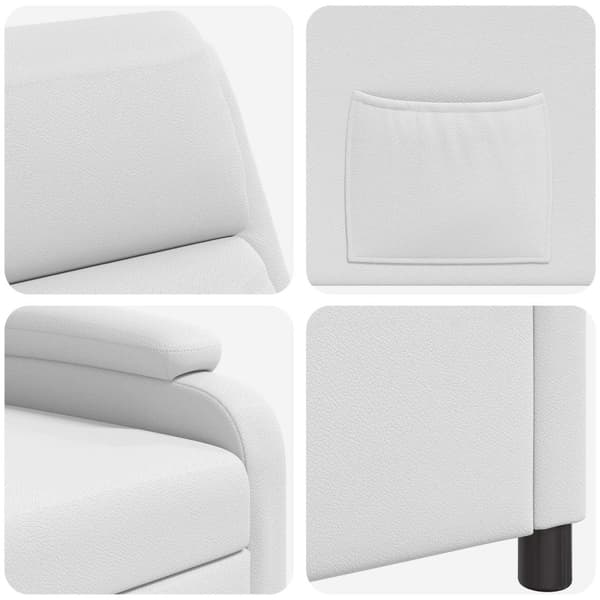 Recliner Vit Konstläder