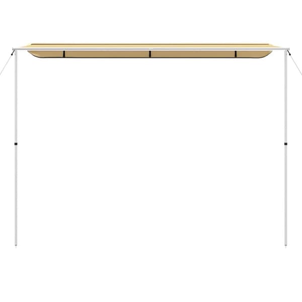 Husvagnsmarkis 4x3x2,15 m beige