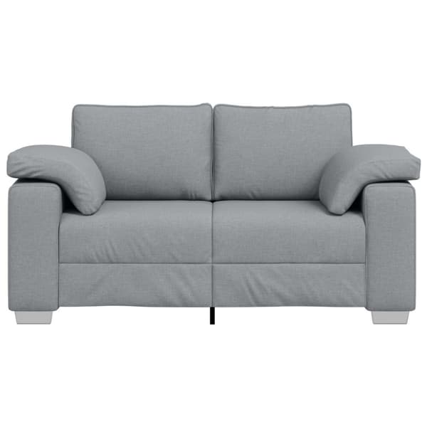 Tvåsitssoffa Ljusgrå 160 cm tyg