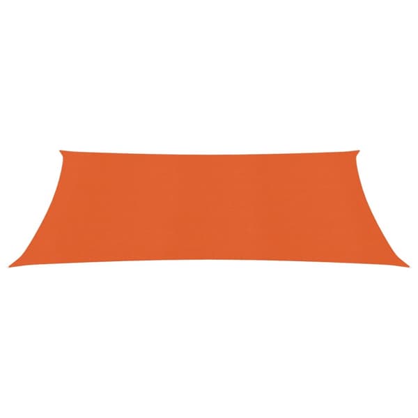 Solsegel 160 g/m² rektangulär orange 3x5 m HDPE