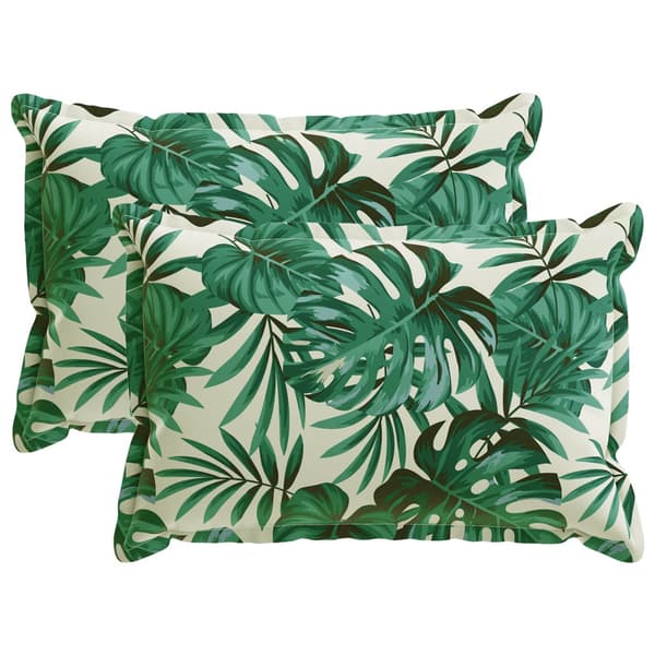 Kuddöverdrag 2 st HOUTEN Bladmönster 50 x 75 cm Polyester