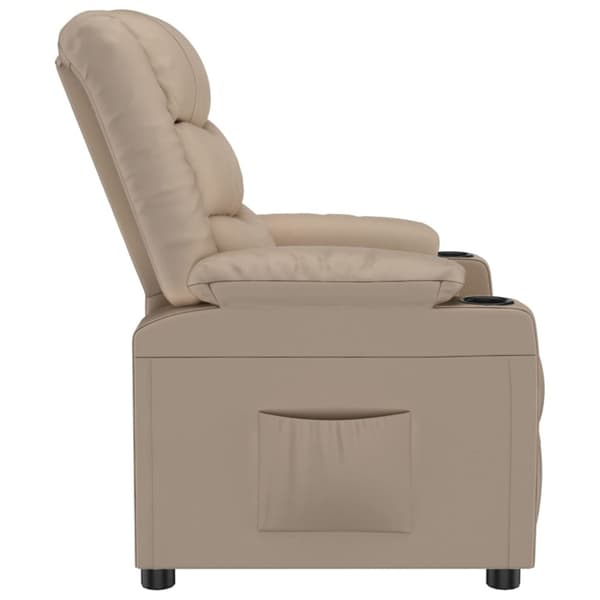 Reclinerfåtölj cappuccino konstläder
