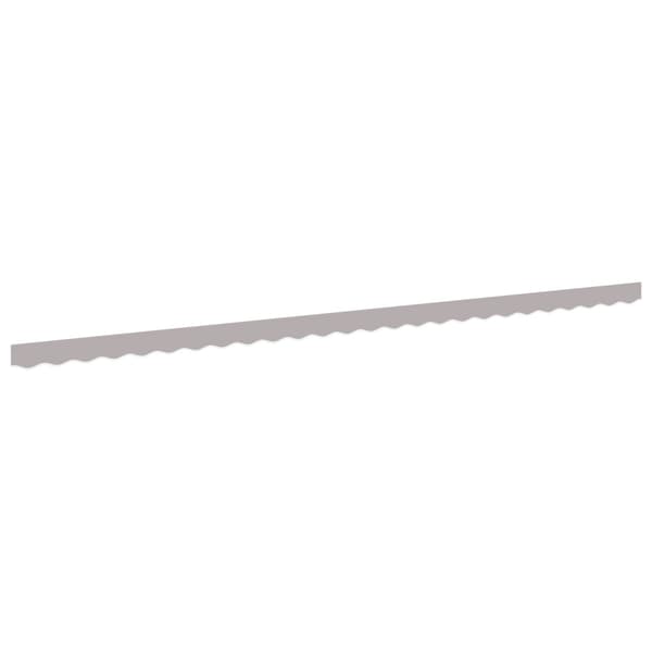 Markisvalance Ljusgrå 580 x 20 cm Kanvas