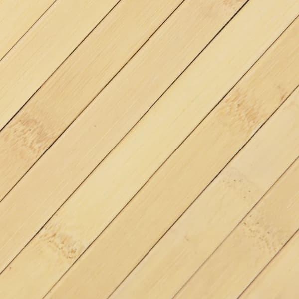 Matta rektangulär ljus naturlig 100x100 cm bambu
