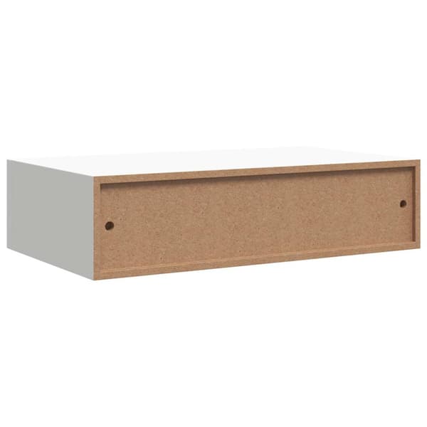 Väggmonterad låda vit 40x23,5x10 cm MDF