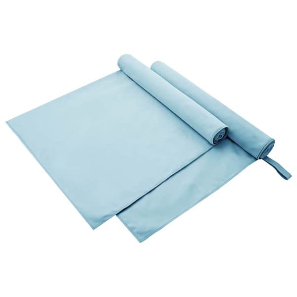 Sporthanddukar 2 pcs Blå 180 x 90 cm Polyester och polyamid