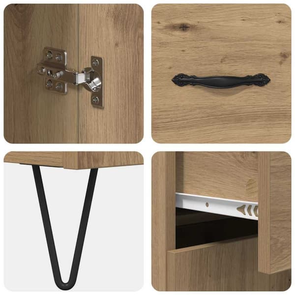 Skåp med låda 2 pcs Artisan Ek Konstruerat trä