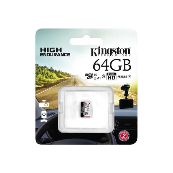 Kingston High Endurance - flash-minneskort - 64 GB - mikroSDXC UHS-I