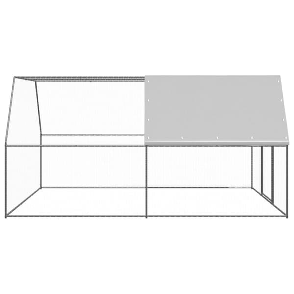 Hönsbur för utomhusbruk 3x4x2 m galvaniserat stål