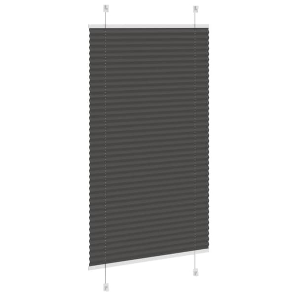 Plisserad persienn svart 70x100 cm tyg bredd 69,4 cm polyester