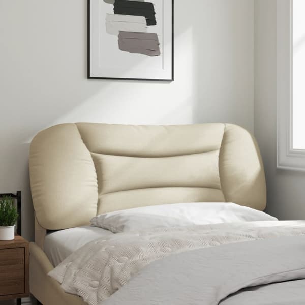 Headboard Cushion "Hvar" Cream 100 cm Fabric