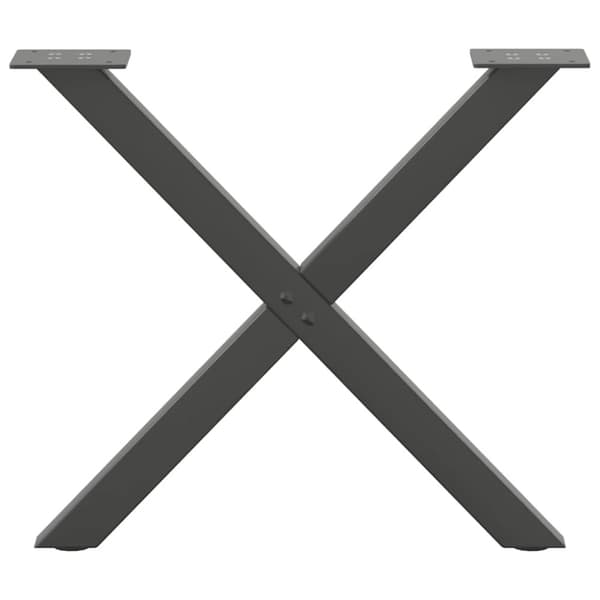 Soffbordsben X-formade 2 st antracit 50x(42-43) cm stål