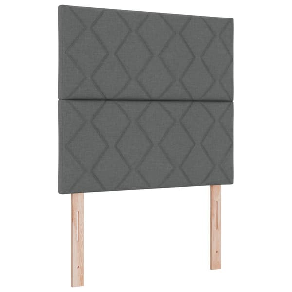 Huvudgavel Mörkgrå 90 cm tyg