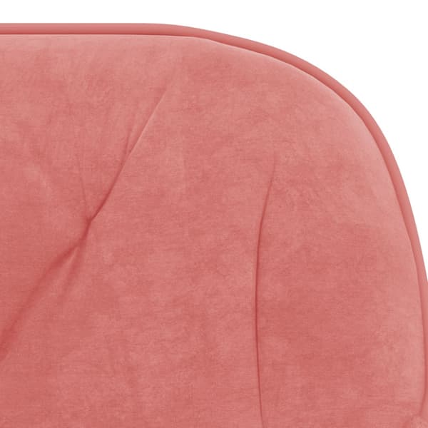 Snurrbar kontorsstol rosa sammet