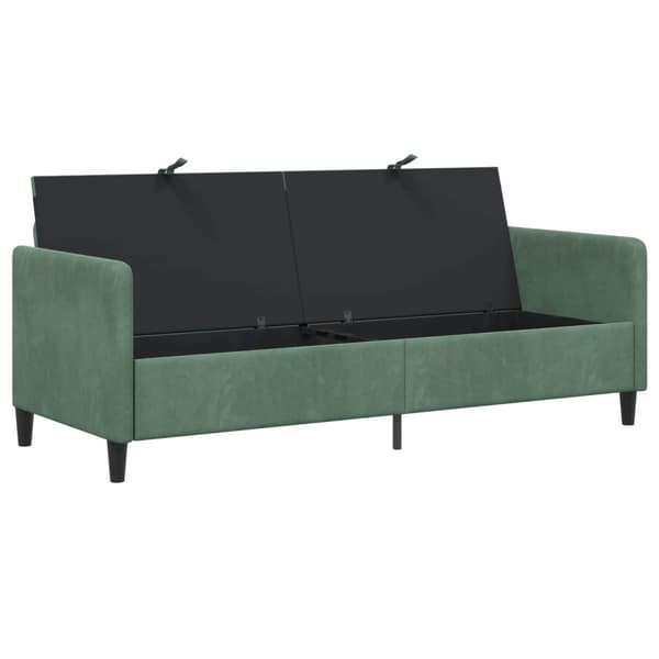 Soffa med förvaring Havgrön 192 x 78 x 87 cm Polyester