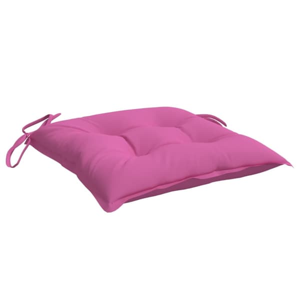 Stolsdynor 4 st rosa 40x40x7 cm tyg