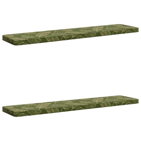 2-delade Bänk Kuddar VUGHT 2 st 100% Polyester Bladdesign