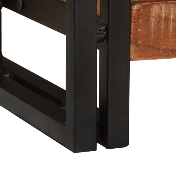 Konsolbord Flerfärgsdesign 90 x 33 x 75 cm Solid återvunnen trä