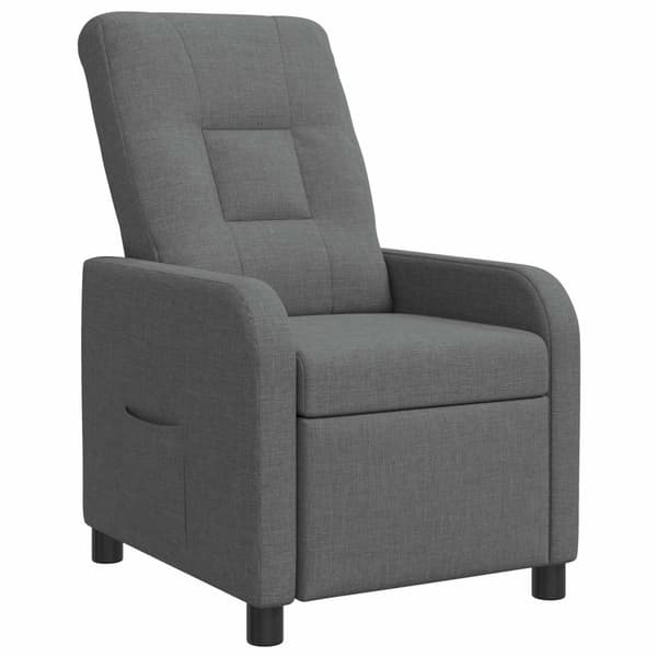 Recliner Mörkgrå Tyg