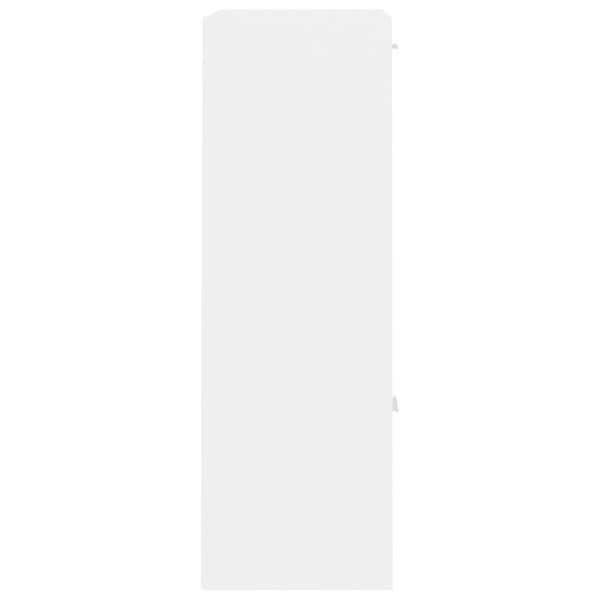 Förvaringsskåp vit 60x29,5x90 cm konstruerat trä