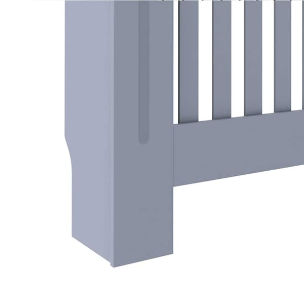Radiatorlock 2 pcs Grå 112 x 19 x 81,5 cm Konstruerat trä