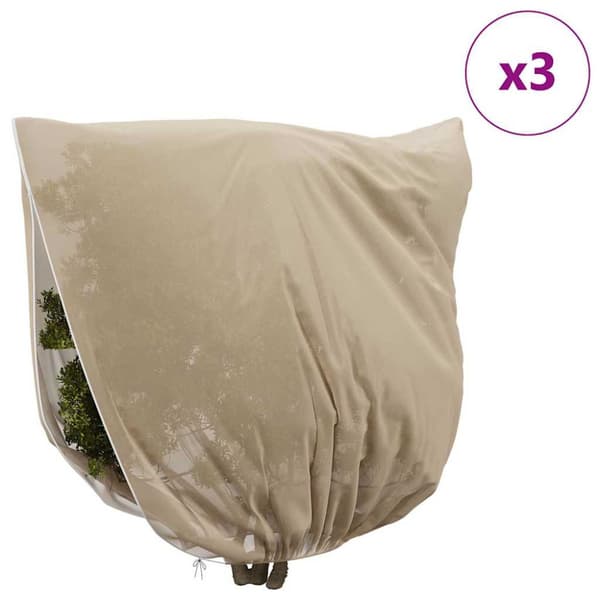 Frostskydd för växtfleeceöverdrag 3 pcs Beige 3 x 3,93 m