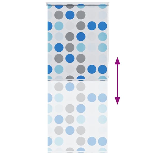 Rullgardin för dusch 80x240 cm cirkel