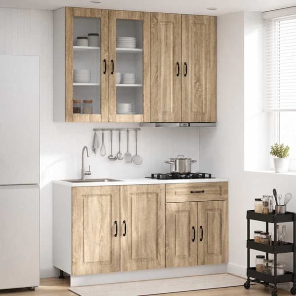 Köksenhet KALMAR 4 pcs Sonoma-ek Konstruerat trä