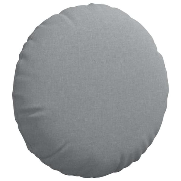 Sittkuddar 2 pcs Ljusgrå Ø60 x 21 cm tyg