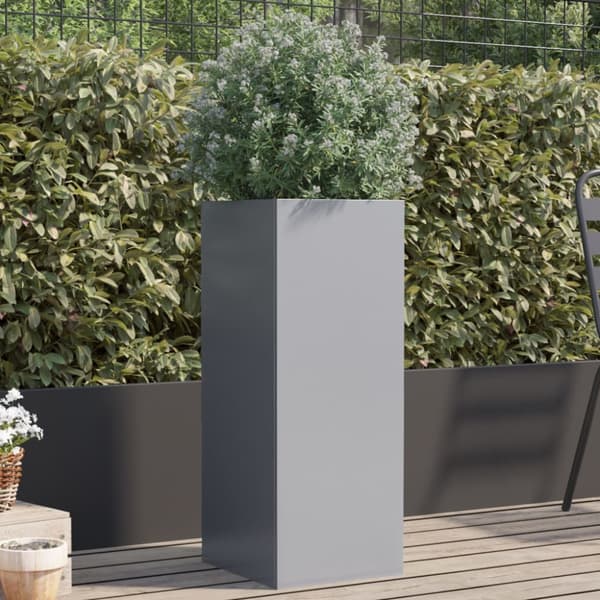 Odlingslåda silver 32x29x75 cm galvaniserat stål