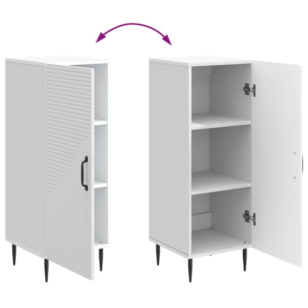 Sideboard Vit 33 x 34,5 x 89,5 cm Konstruerat trä