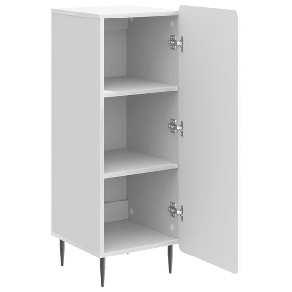 Sideboard Vit högglans 34,5 x 33 x 92 cm Konstruerat trä