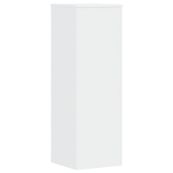 Växtställ vit 33x33x100 cm konstruerat trä