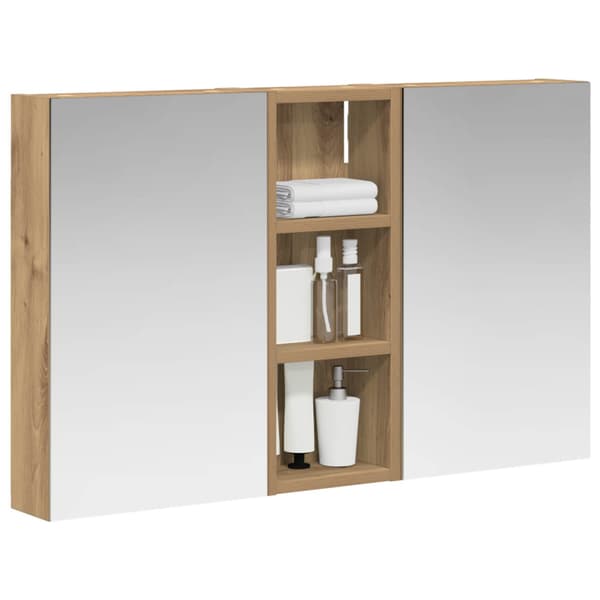 Badrumsskåpsset 3 st 80 x 10,5 x 50 cm Konstruerat trä