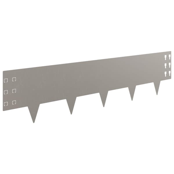 Kant för gräsmatta 30 pcs 100 x 25 cm Stål Rostig