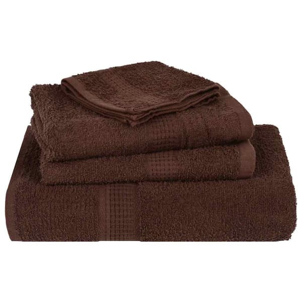 handduksset FROGN 6 delar brun 360 gsm