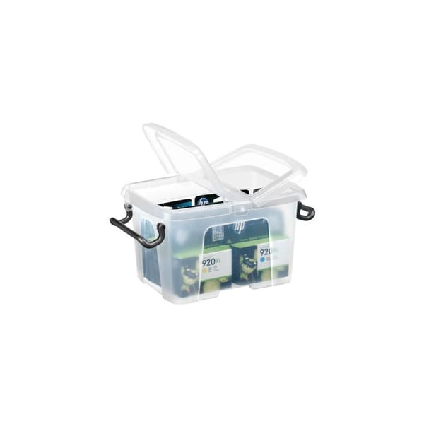 Plastlåda STRATA 6L klar med lock PP