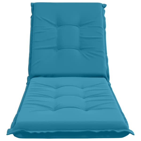 Solstol Kudde GEMERT 100% Polyester Ljusblå 190 x 50 x 9 cm