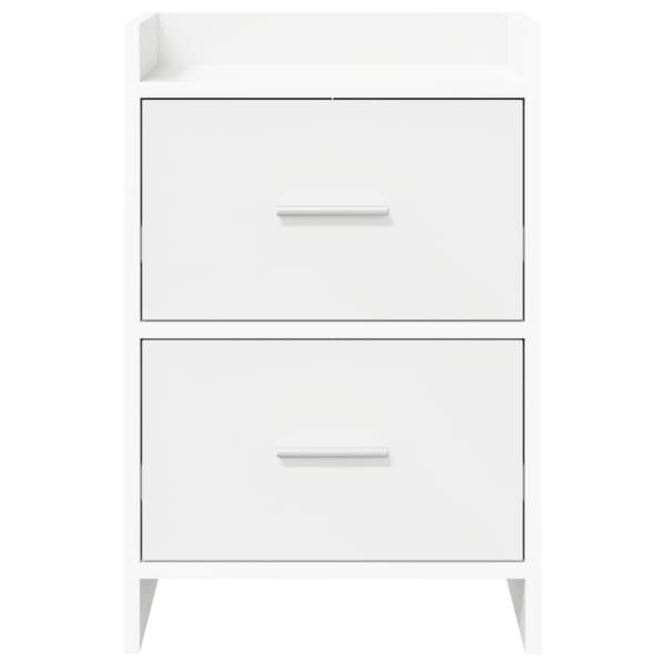 Sängbord 2 pcs Vit 40 x 30 x 60 cm Konstruerat trä