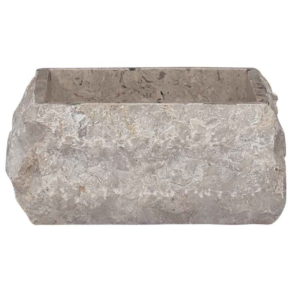Handfat grå 30x30x13 cm marmor