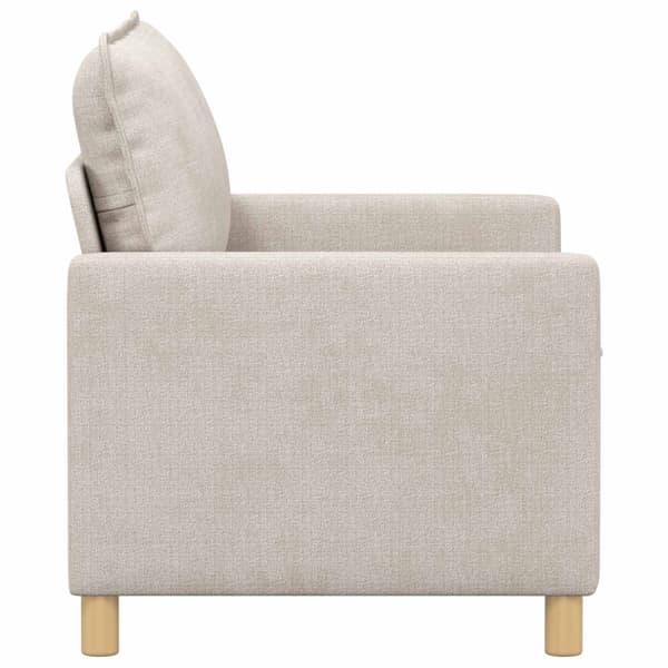 Soffa Gräddvit 126 x 81 x 87,5 cm Polyester